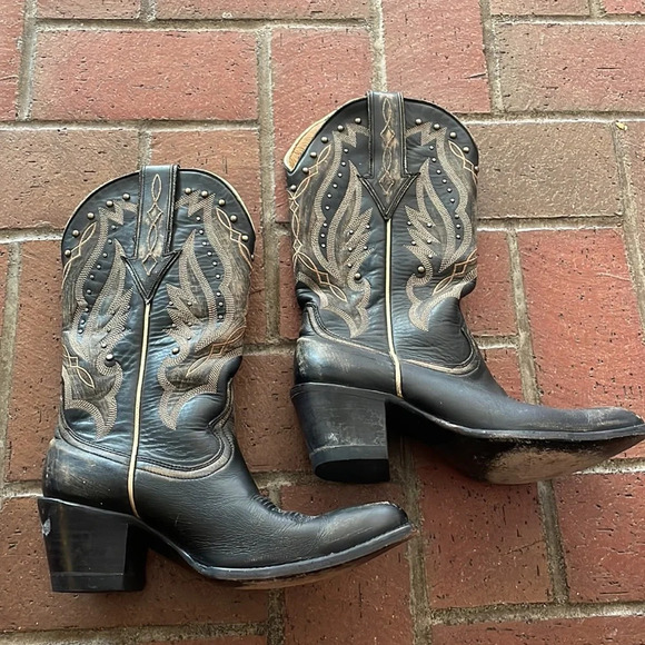 Idyllwind Go West Western black cowboy Boots‎ - Round Toe - Picture 2 of 12